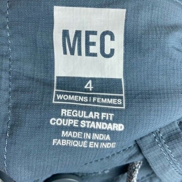 Mountain‎ Equipment Coop MEC Terrena Shorts Teal Blue Ripstop Hiking Travel 4 - Picture 4 of 12